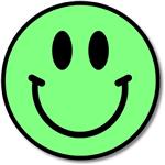 Green Smiley Face 